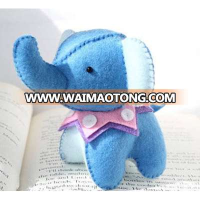 Handmade sewing felt needlework kit elephant for kids craft