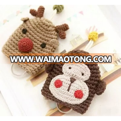 fashion design kit creative gift diy keychain crochet monkey crochet reindeer keyrings crochet diy kit diy craft kit